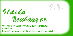 ildiko neuhauzer business card